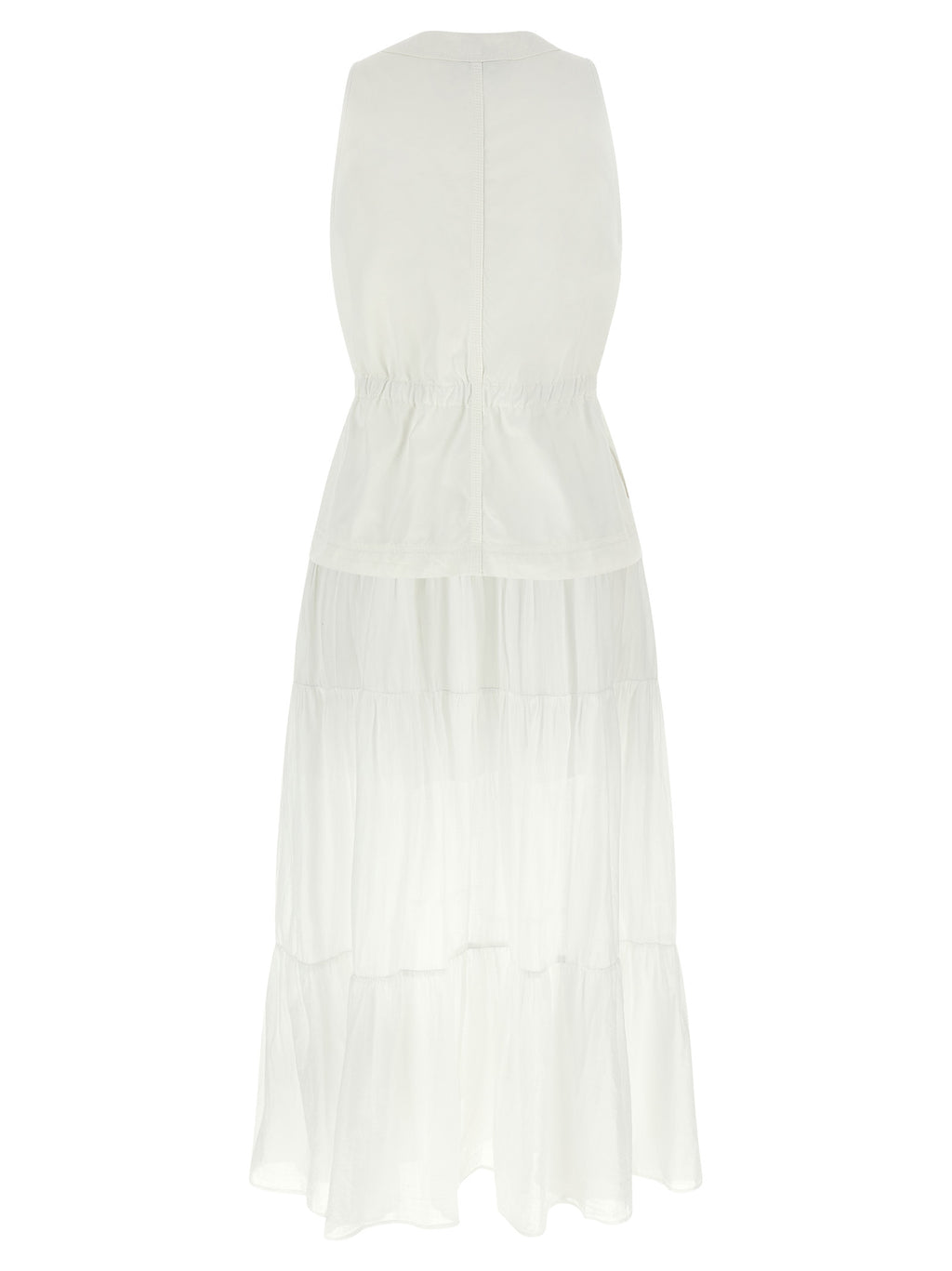 PINKO White Cotton Long Dress