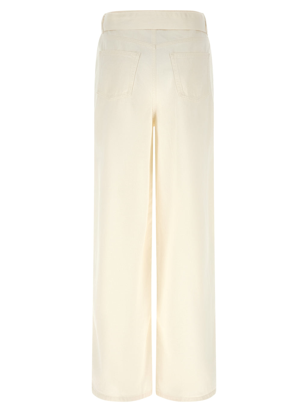 Twinset White Cotton Flared Jeans