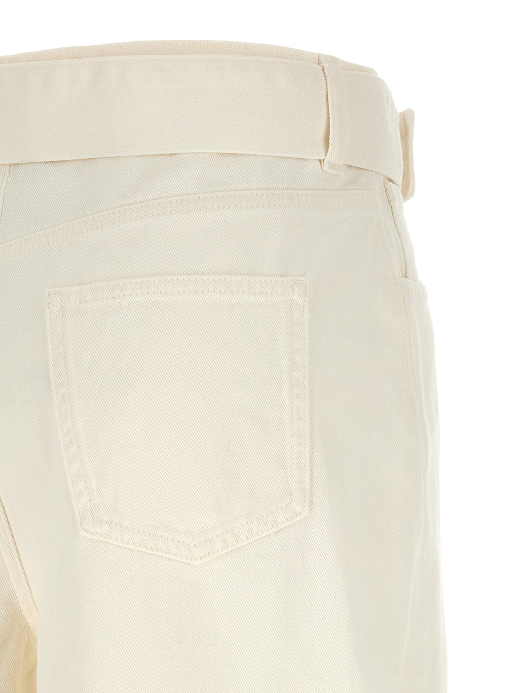 Twinset White Cotton Flared Jeans