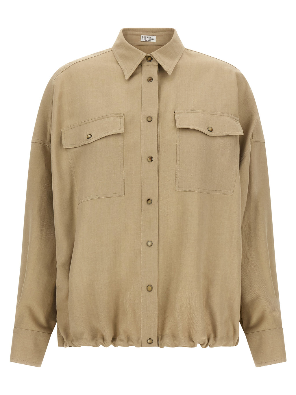 Brunello Cucinelli Beige Viscose Blouse