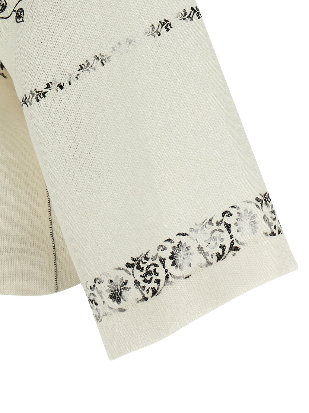 Alberta Ferretti Bicolor Linen Blouse