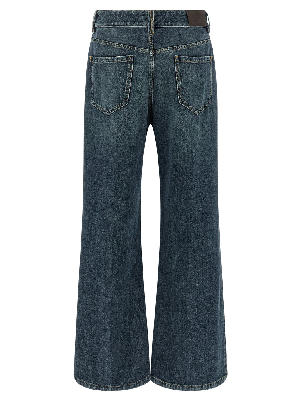 Brunello Cucinelli Blue Cotton Flared Jeans