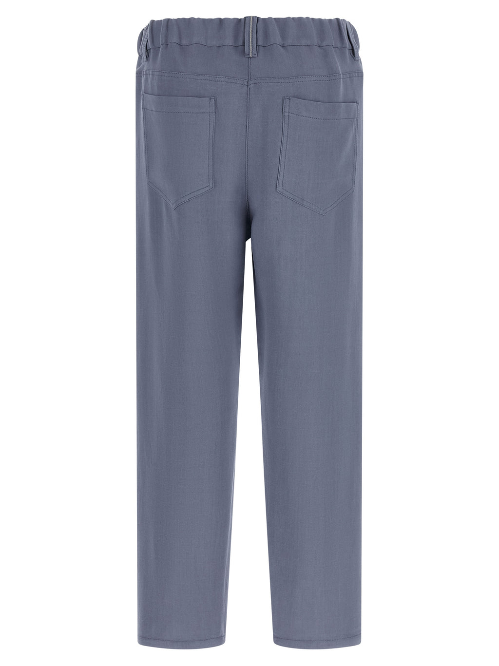 Brunello Cucinelli Blue Viscose Casual Pants