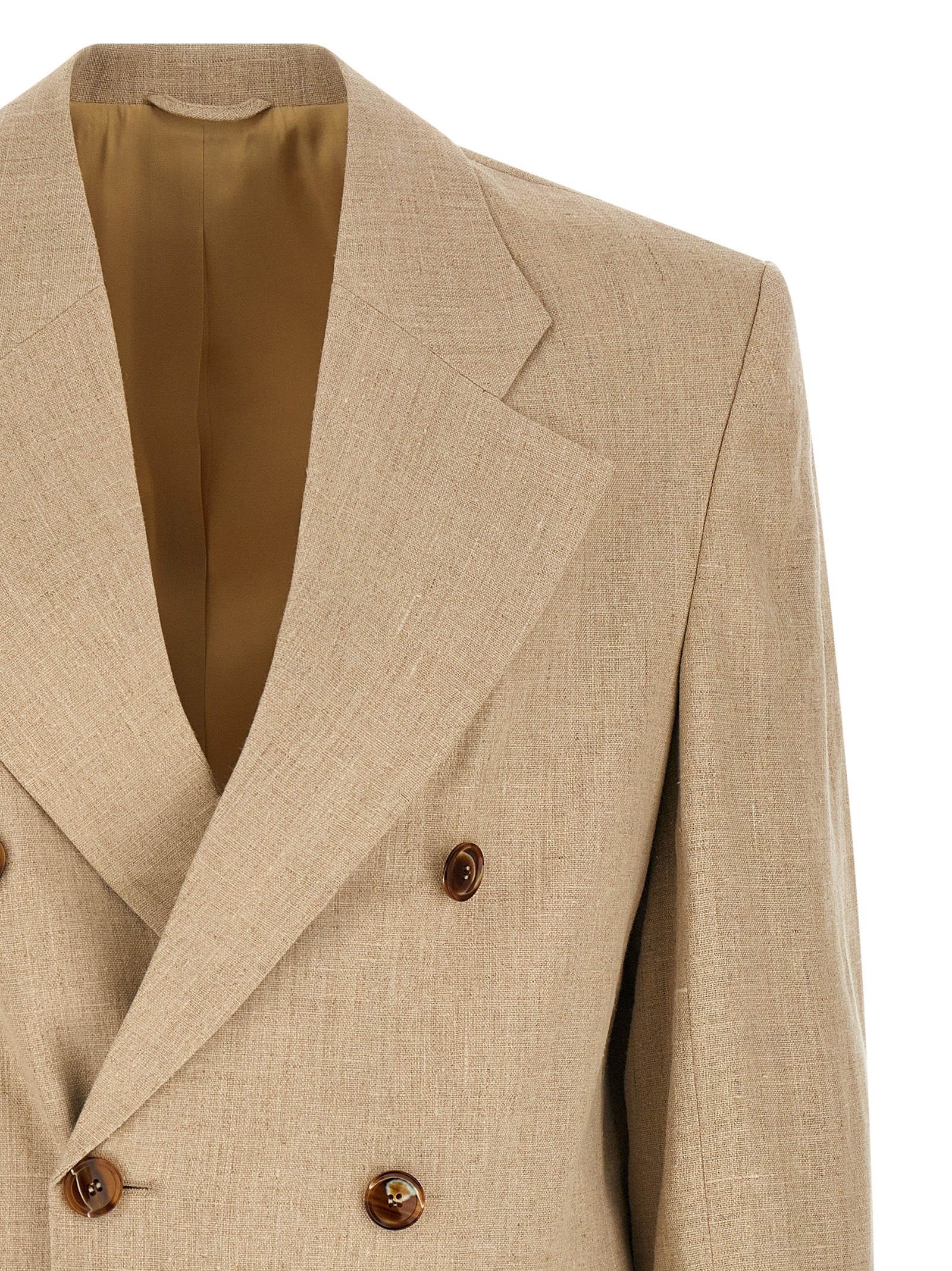 SÉFR Beige Linen Blazer