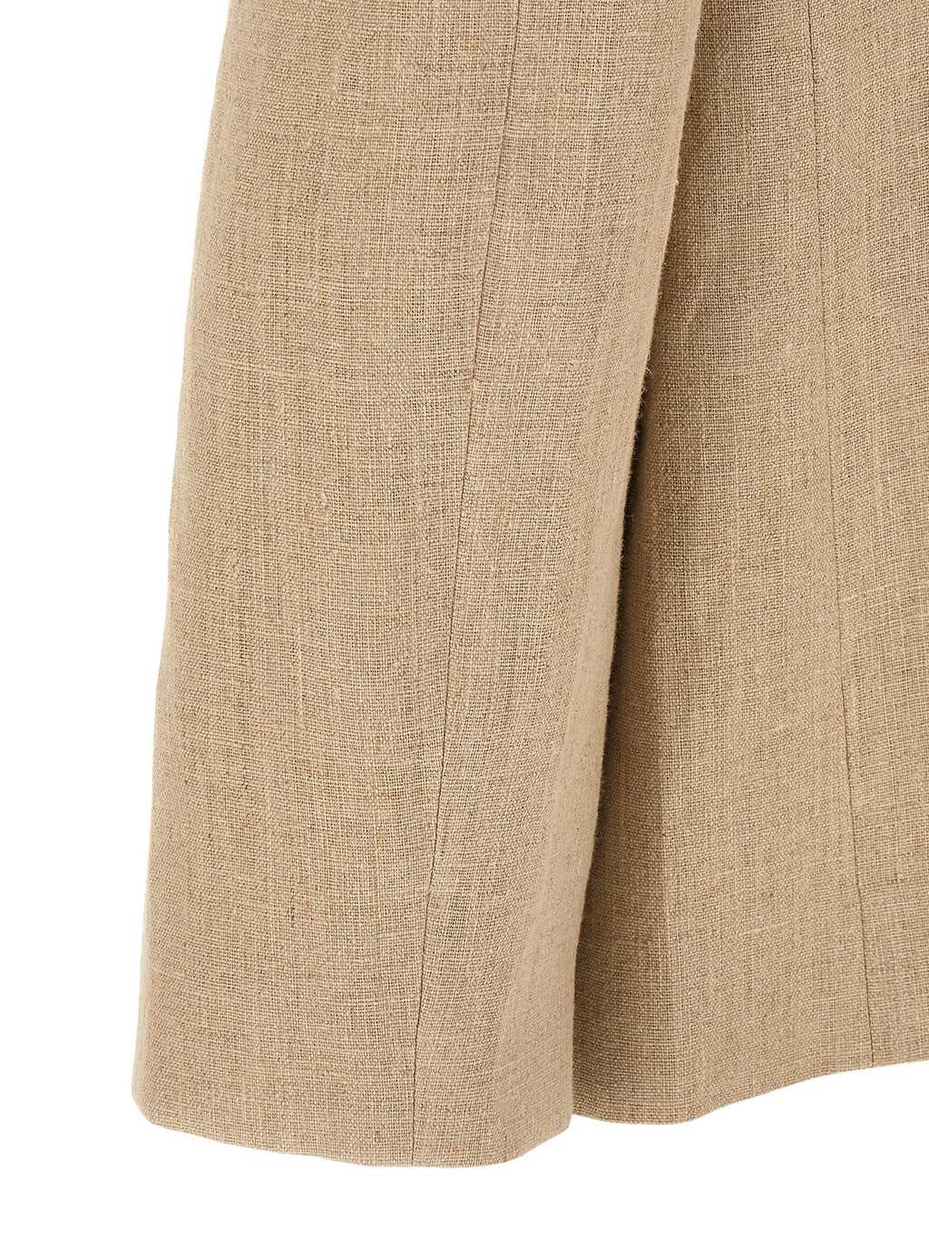 SÉFR Beige Linen Blazer