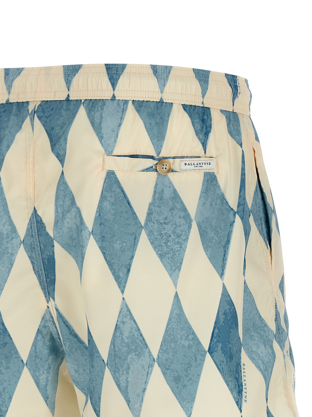 Ballantyne Blue Polyester Swim Shorts