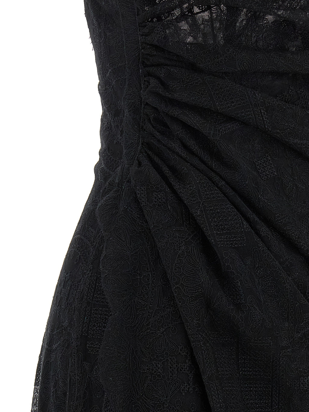 Ermanno Scervino Black Polyester Long Dress