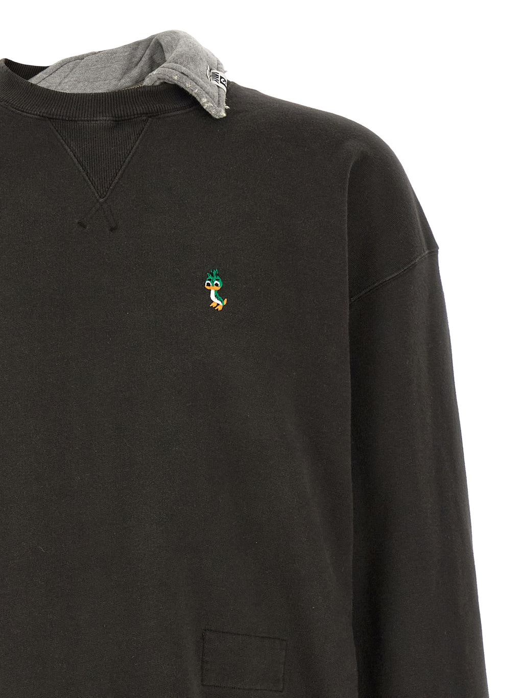 Maison Mihara Yasuhiro Black Cotton Sweatshirt