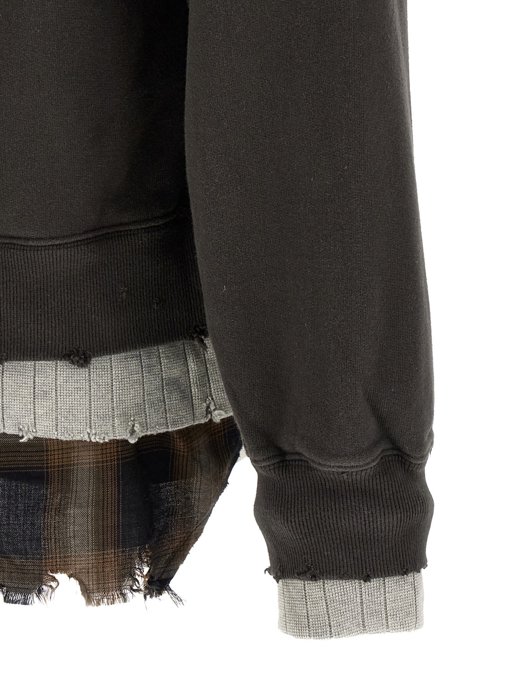 Maison Mihara Yasuhiro Black Cotton Sweatshirt
