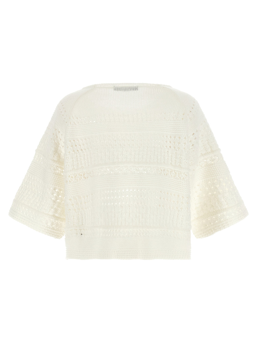 Max Mara White Cotton Cardigan