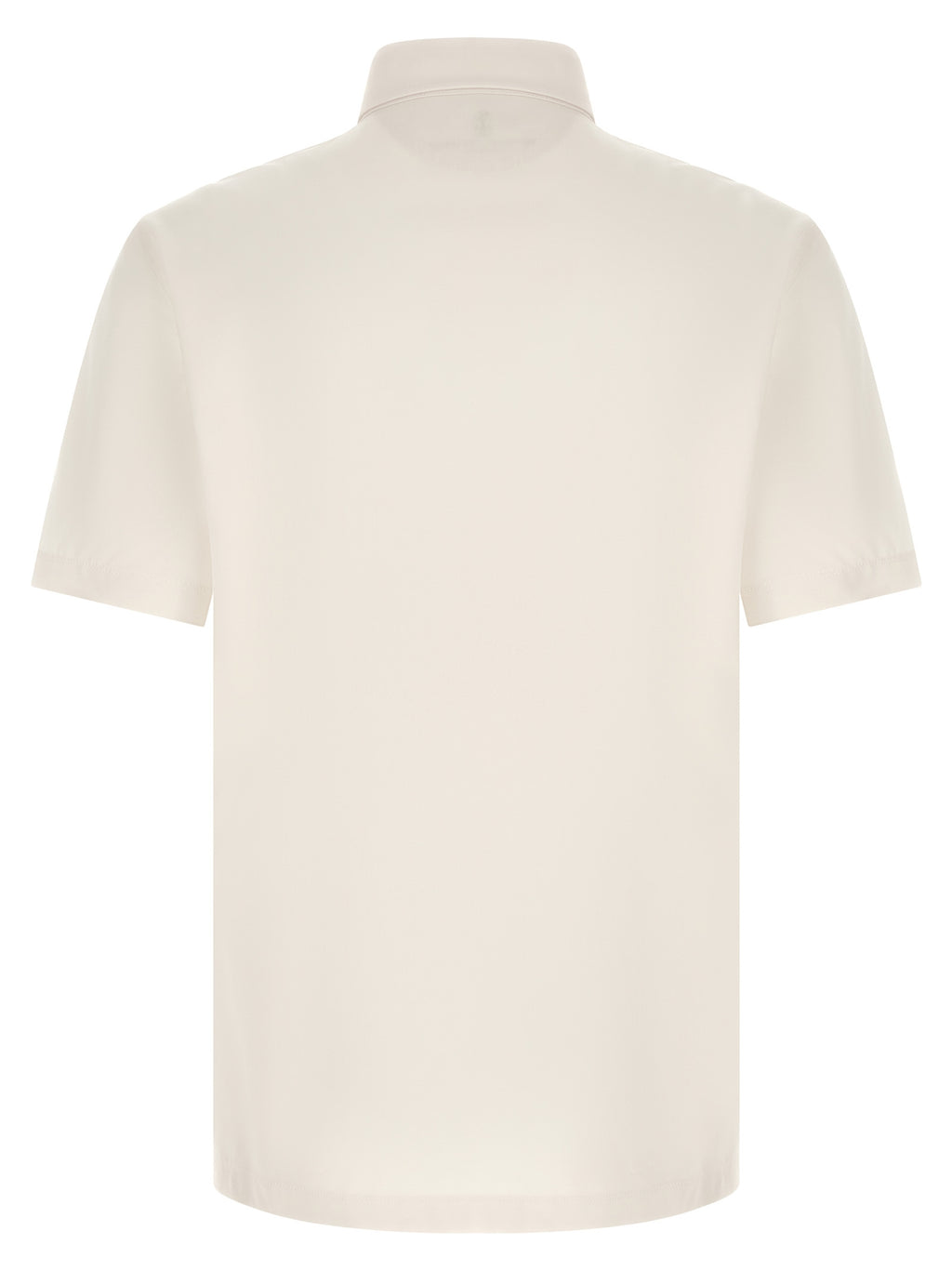 Brunello Cucinelli White Virgin Wool Polo Shirt