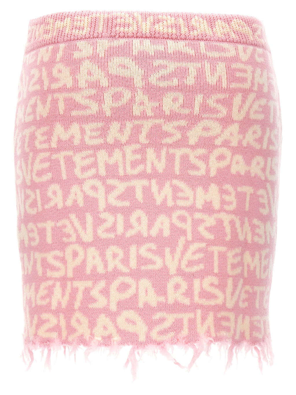 Vetements Multicolor Merino Wool Long Skirt