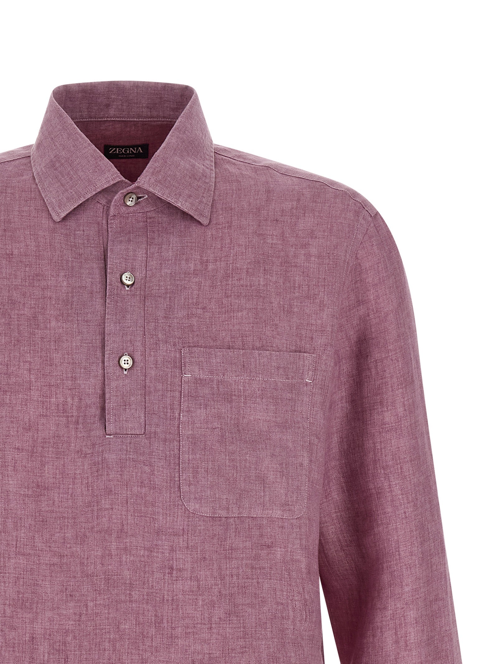 ZEGNA Multicolor Linen Polo Shirt