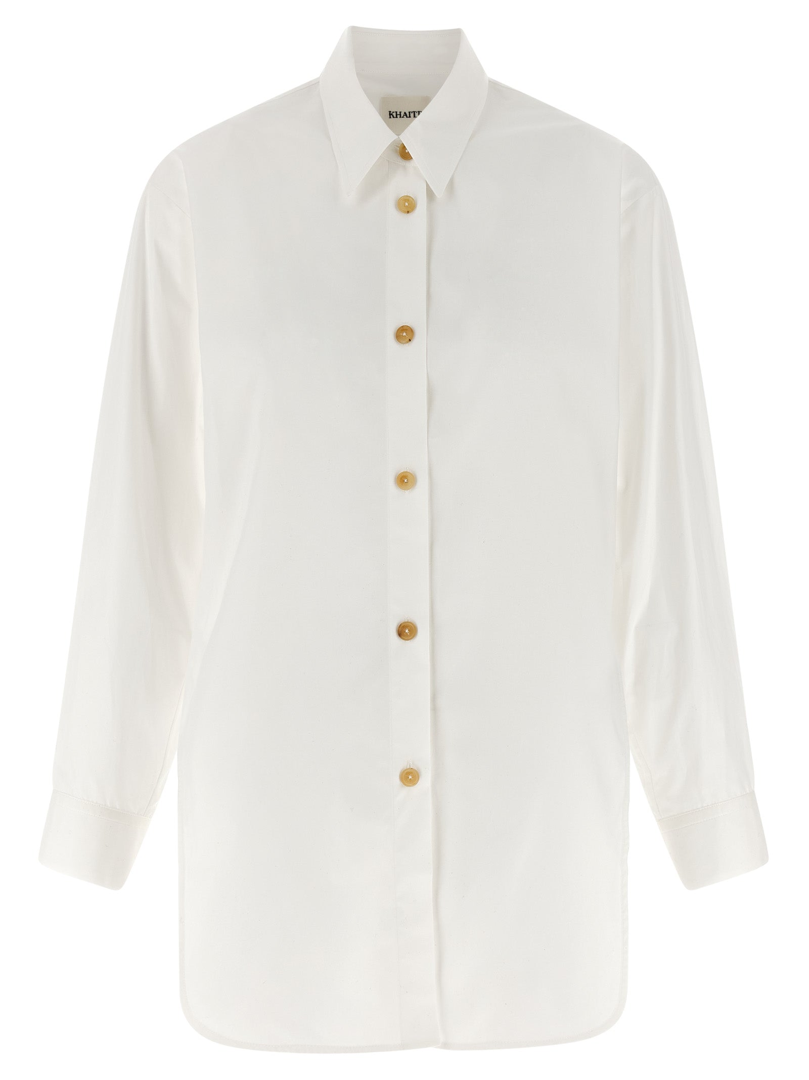 Khaite White Cotton Blouse