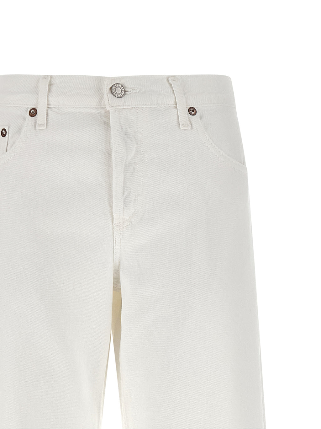 Agolde White Cotton Jeans Denim