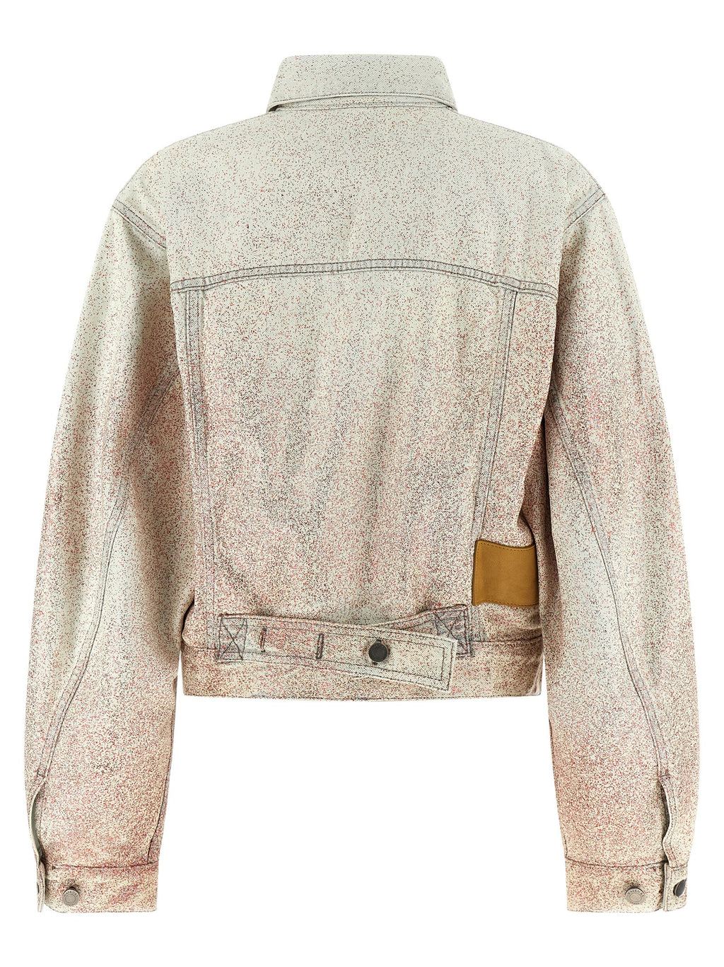 Haikure Gray Cotton Denim Jacket