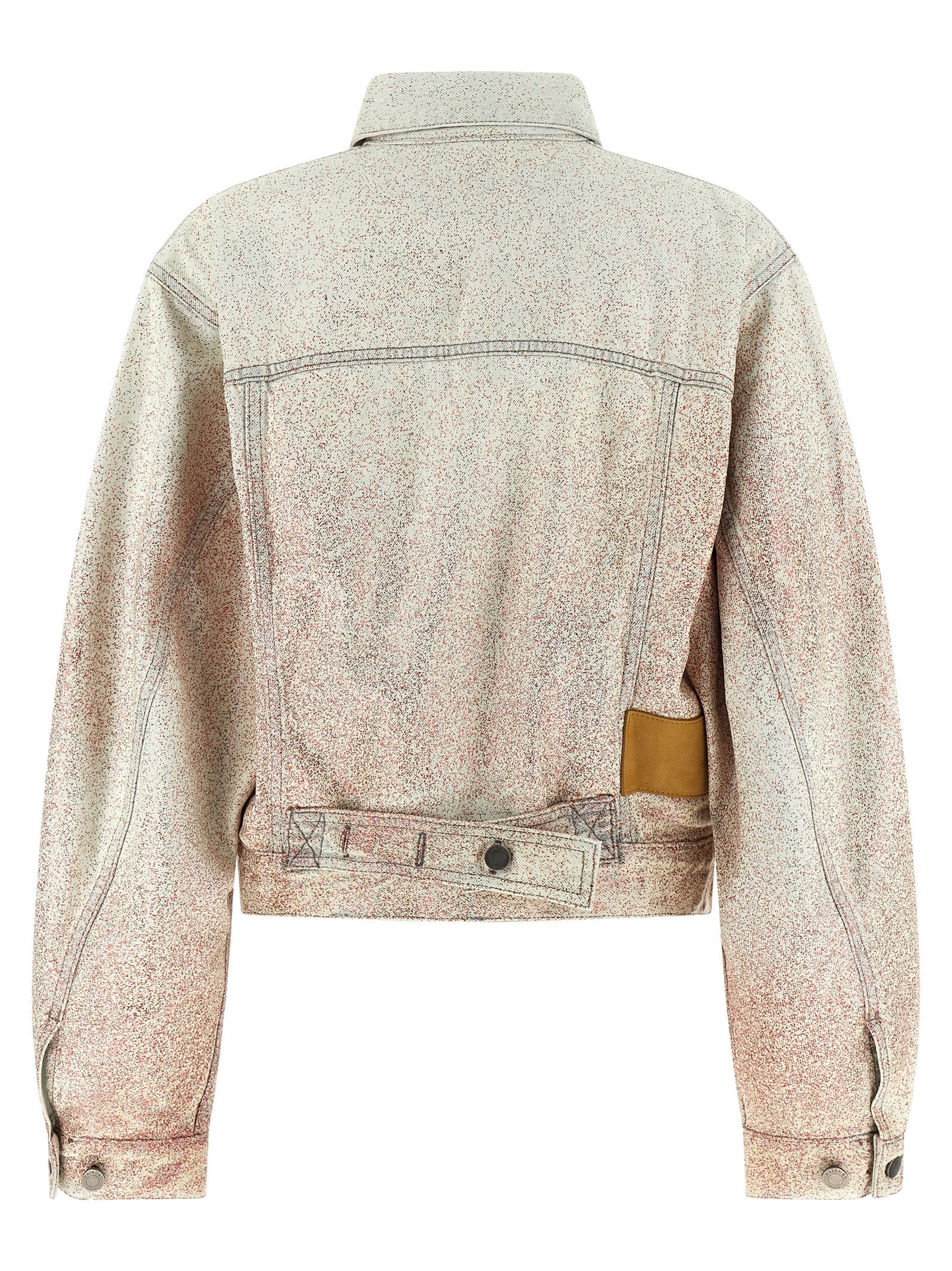 Haikure Gray Cotton Denim Jacket