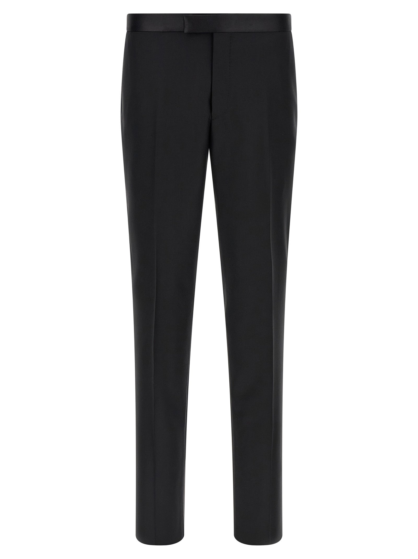 Tagliatore Black Virgin Wool Two-Piece Suit