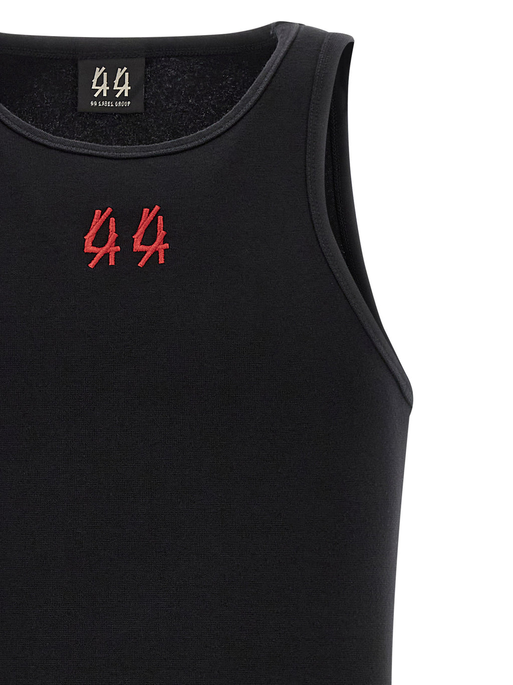 44 Label Group Black Cotton Tank Tops