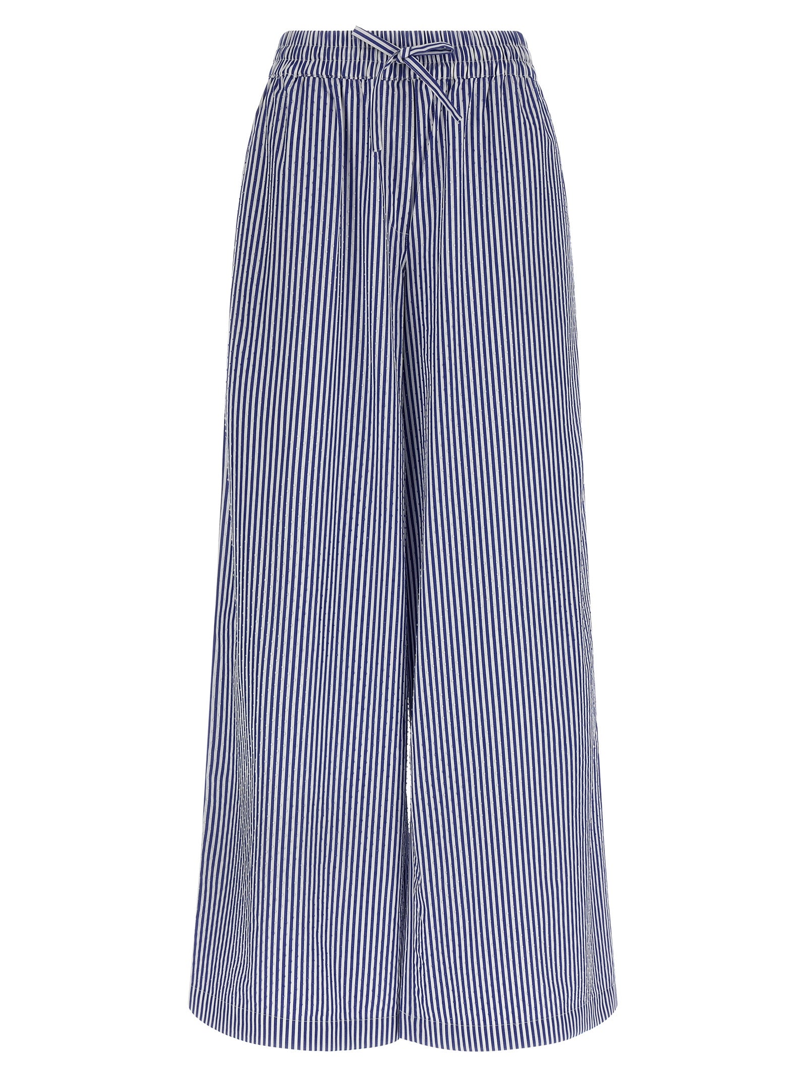 P.A.R.O.S.H. Blue Cotton Casual Pants