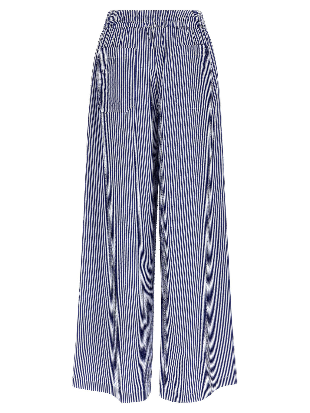 P.A.R.O.S.H. Blue Cotton Casual Pants