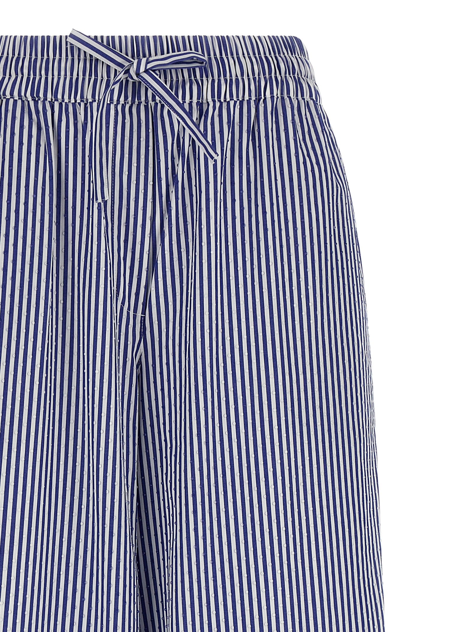 P.A.R.O.S.H. Blue Cotton Casual Pants
