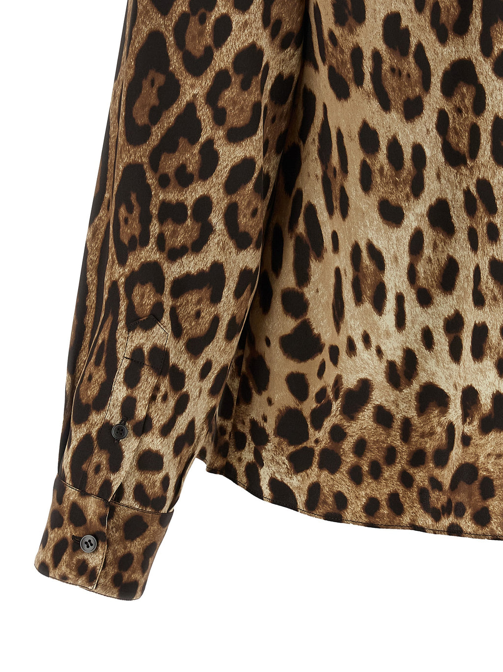 Dolce & Gabbana Brown Silk Blouse