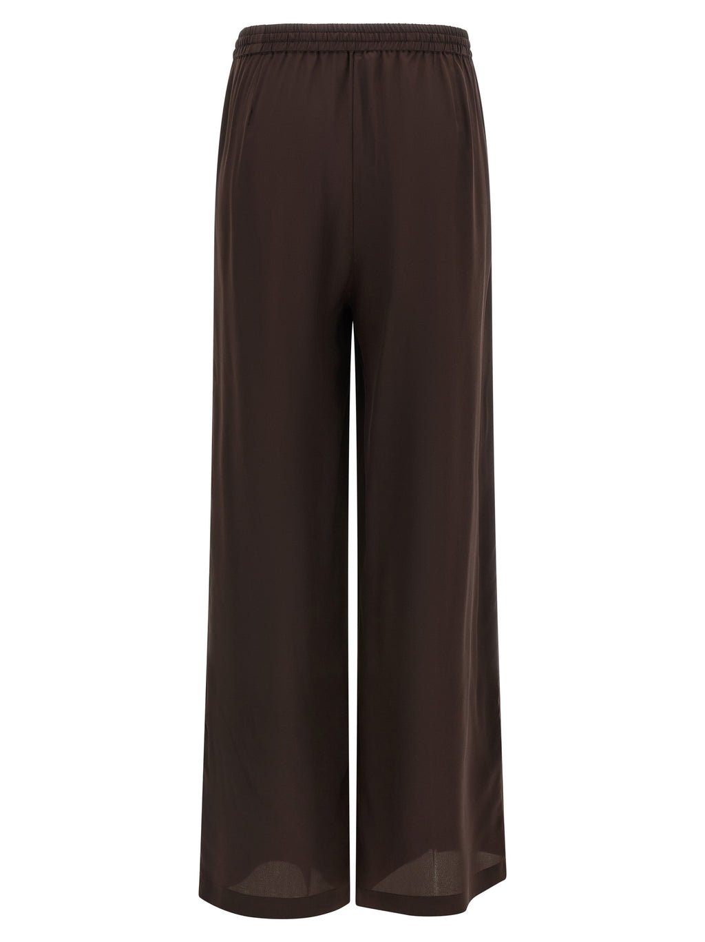 P.A.R.O.S.H. Brown Silk Casual Pants