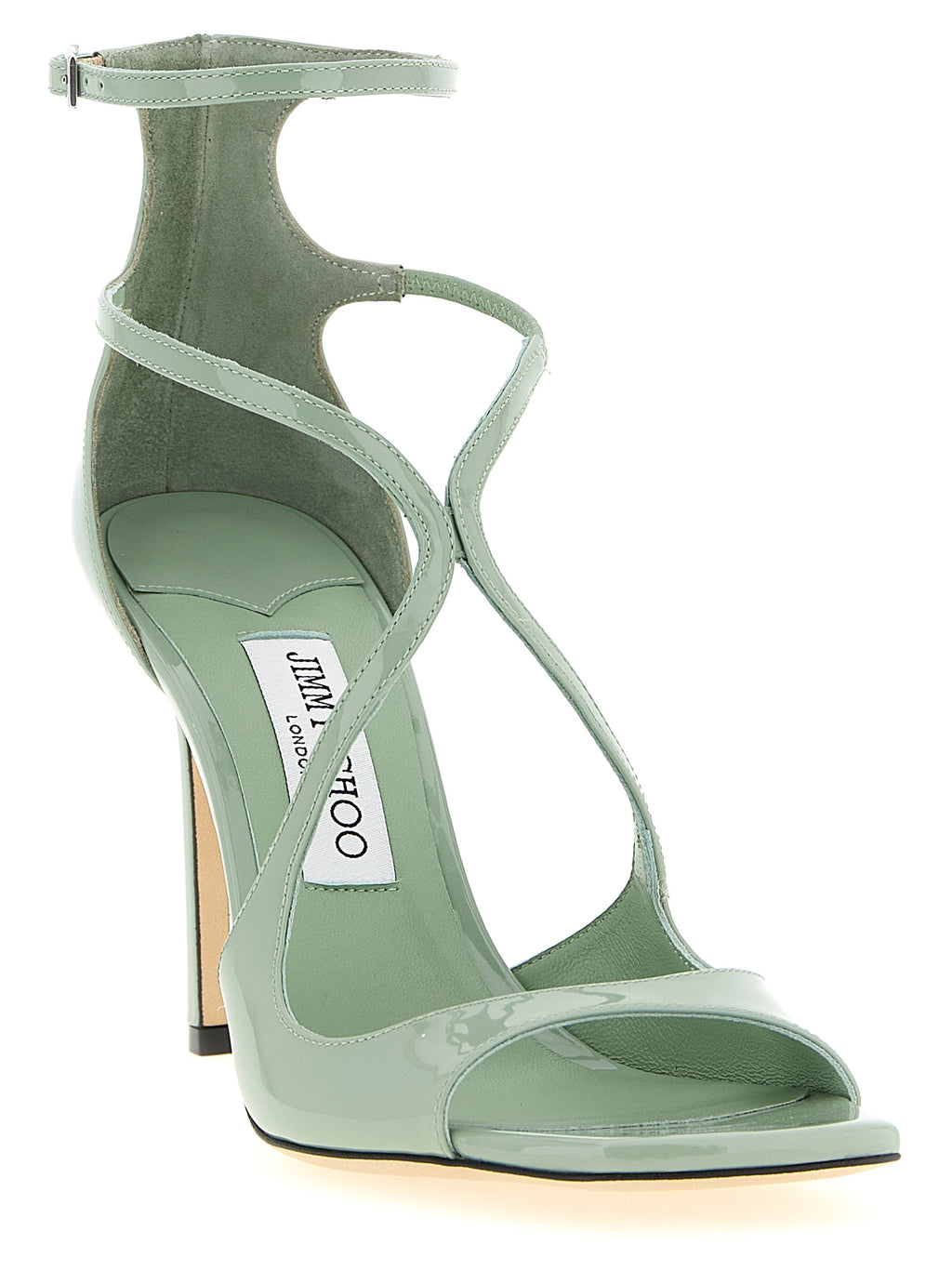 Jimmy Choo Bicolor Leather Stiletto Heel Sandals