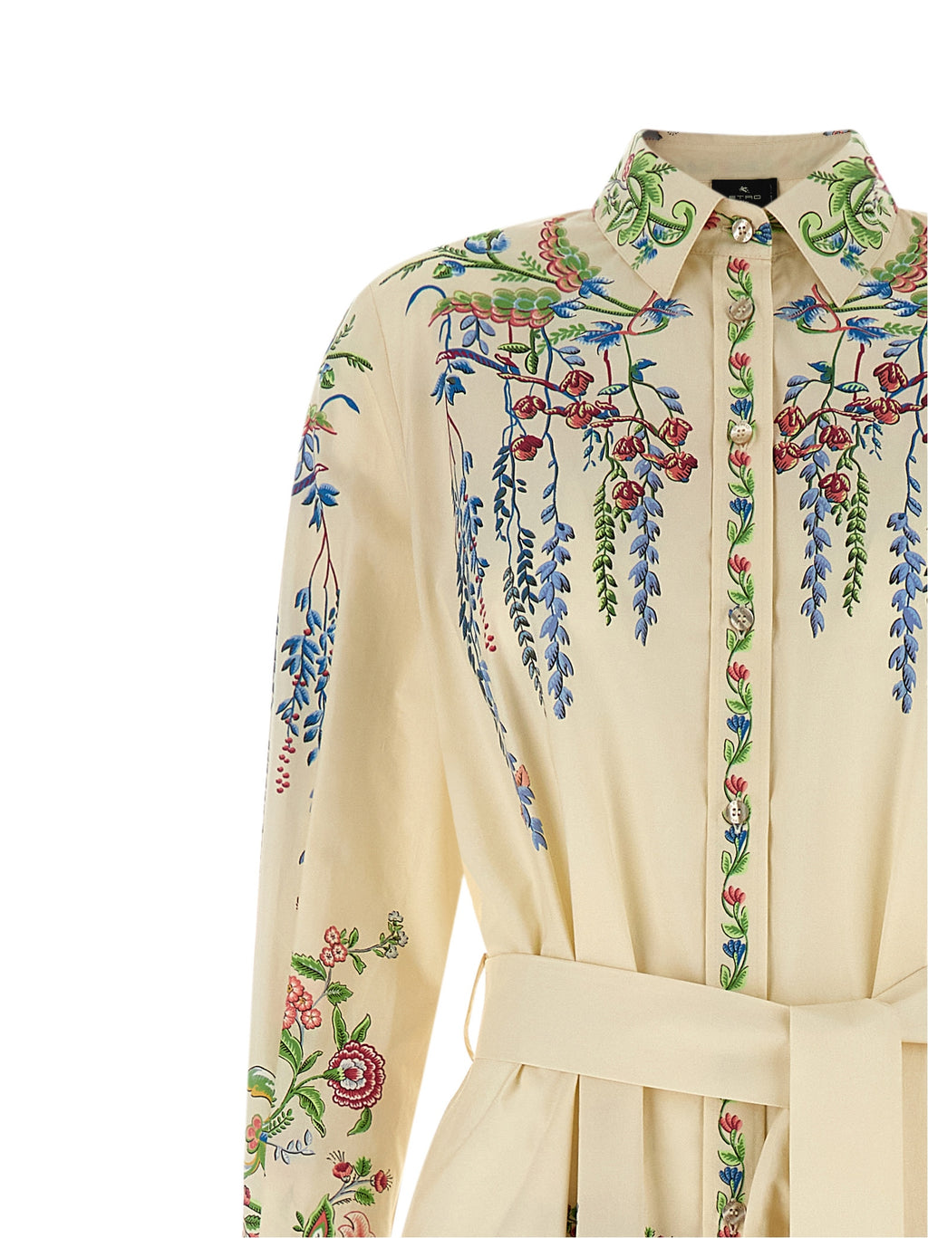 Etro Multicolor Cotton Long Dress