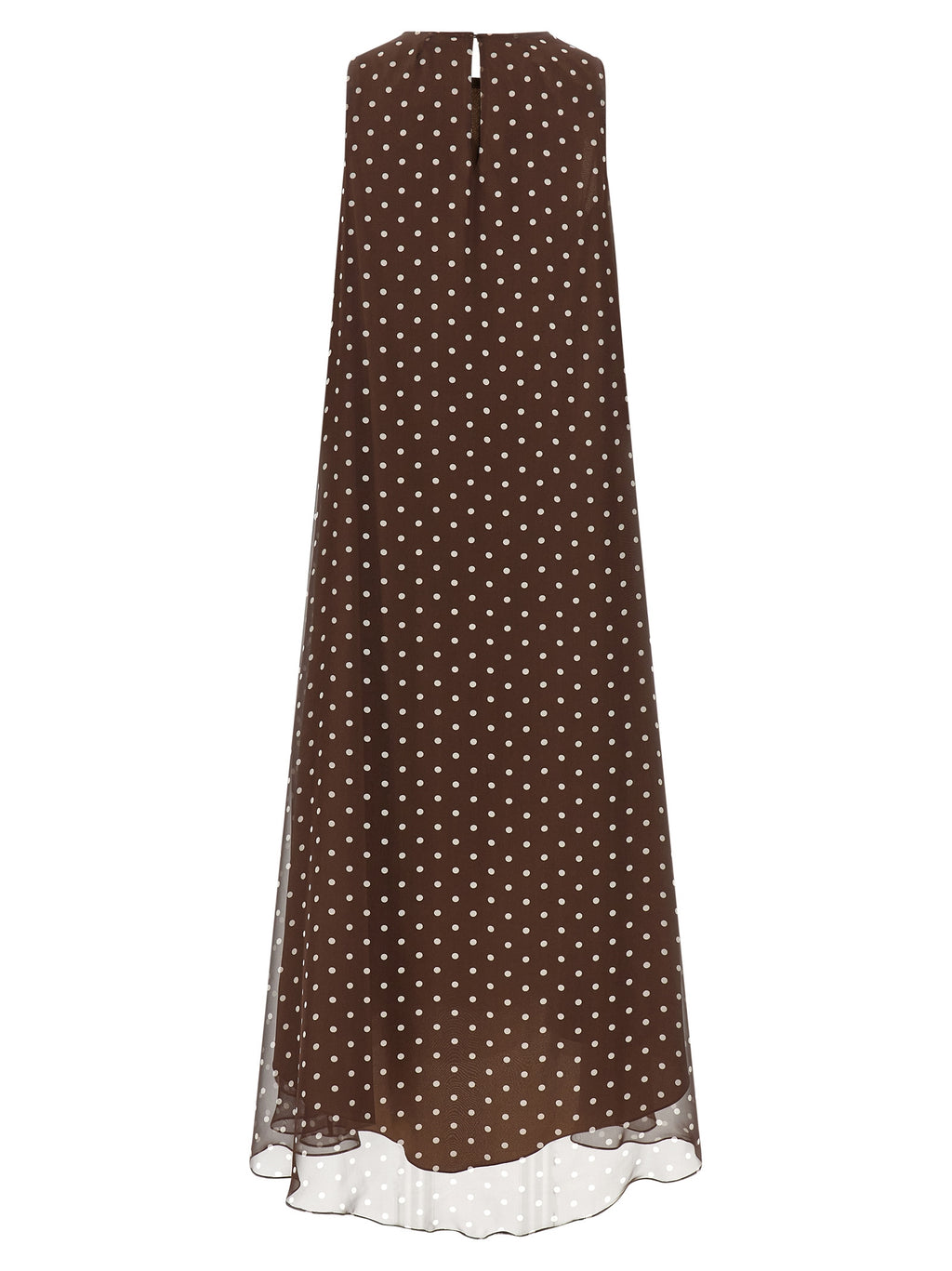 P.A.R.O.S.H. Brown Polyester Long Dress