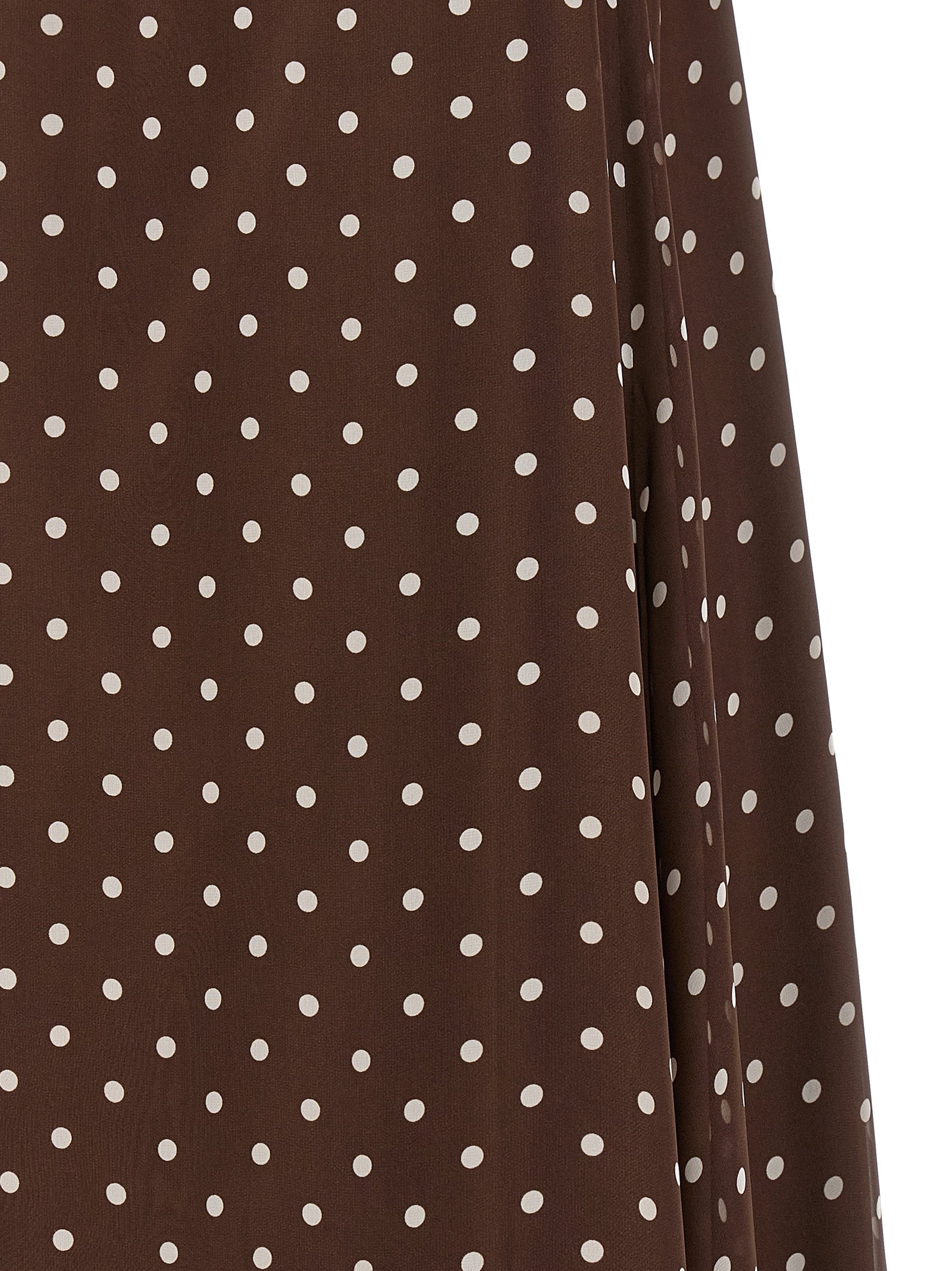 P.A.R.O.S.H. Brown Polyester Long Dress