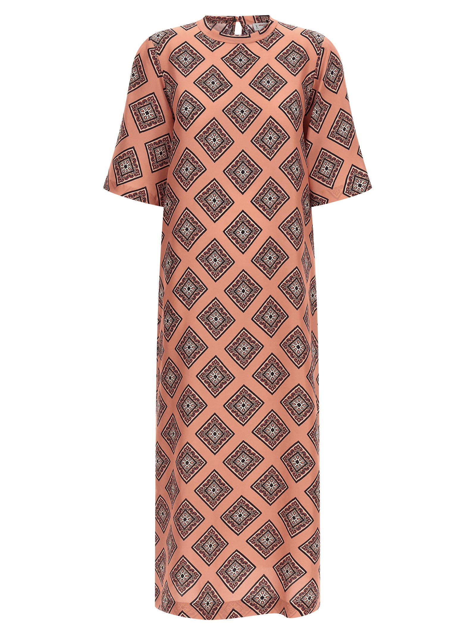 Alberto Biani Multicolor Silk Long Dress