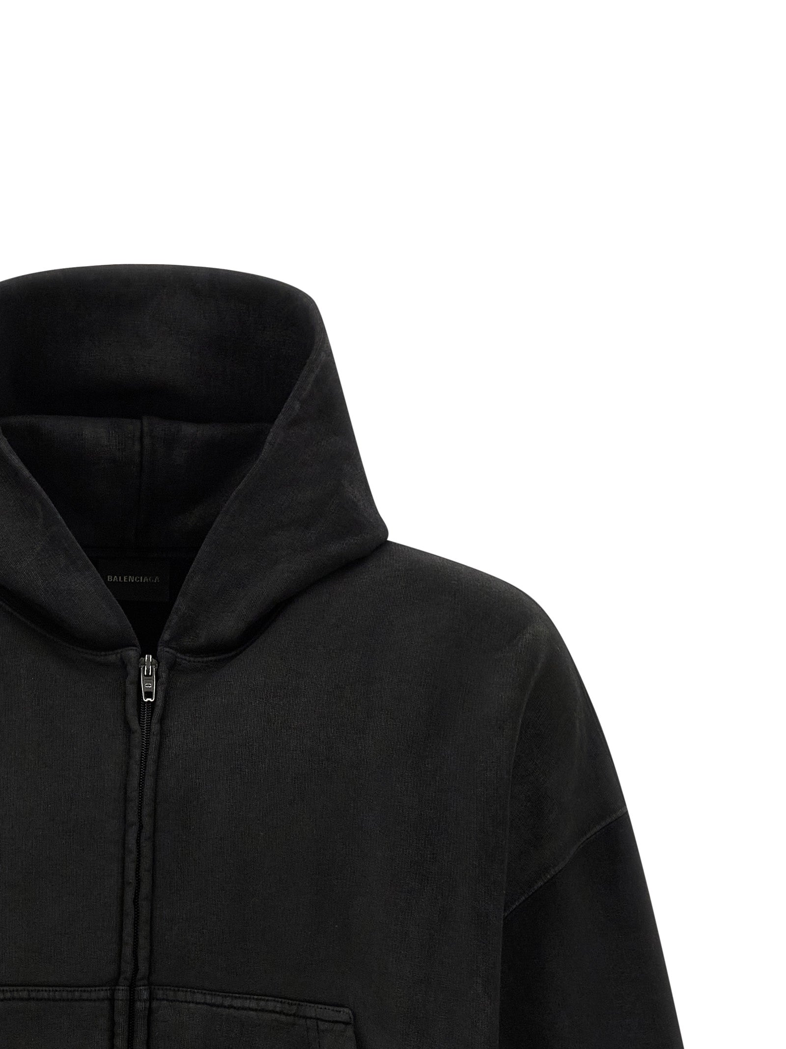 Balenciaga Black Cotton Sweatshirt