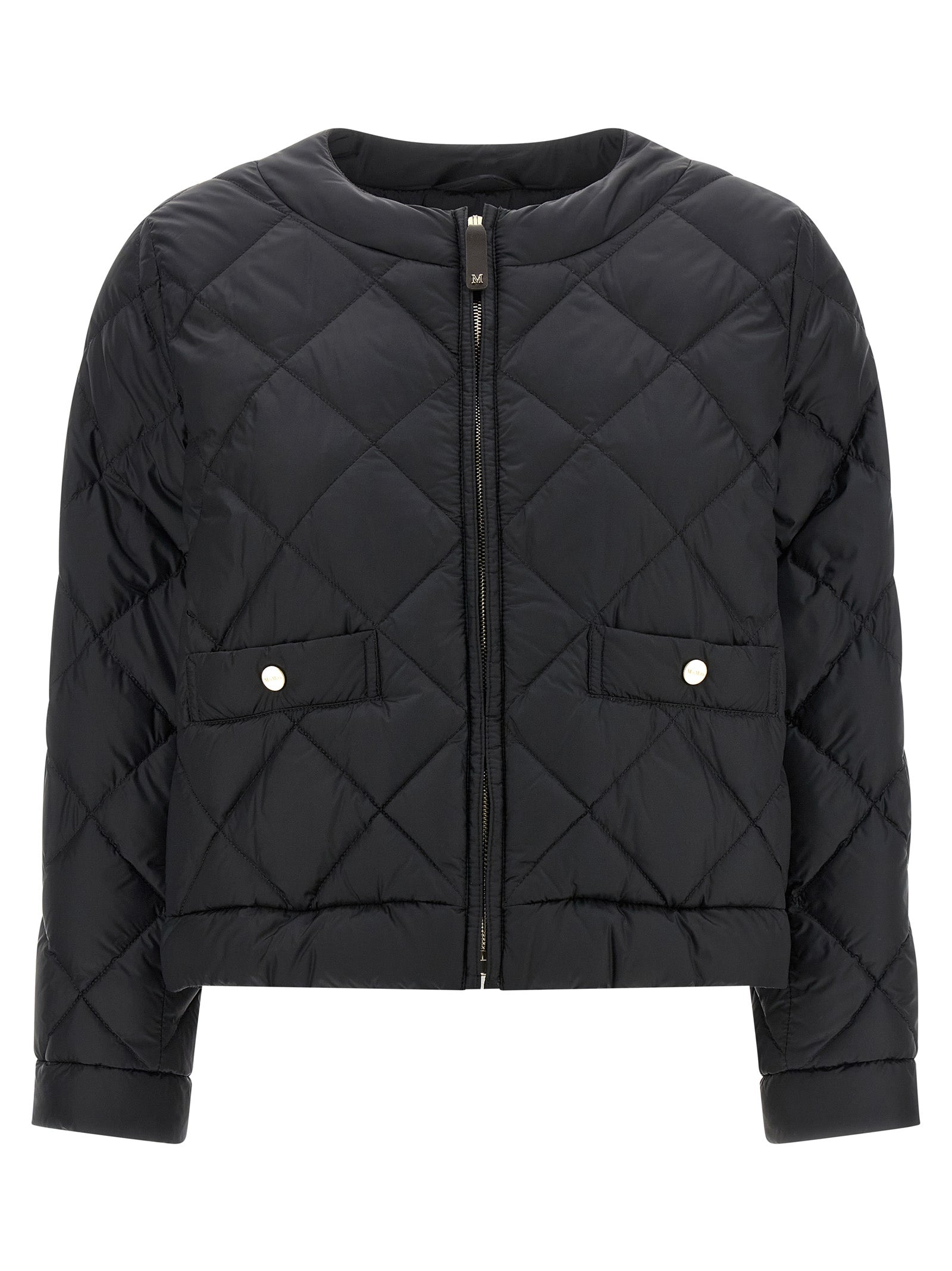 Max Mara Black Polyamide Full-Length Jacket