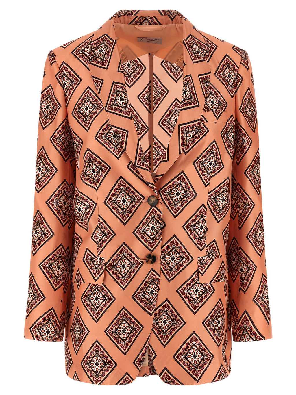 Alberto Biani Multicolor Silk Blazer