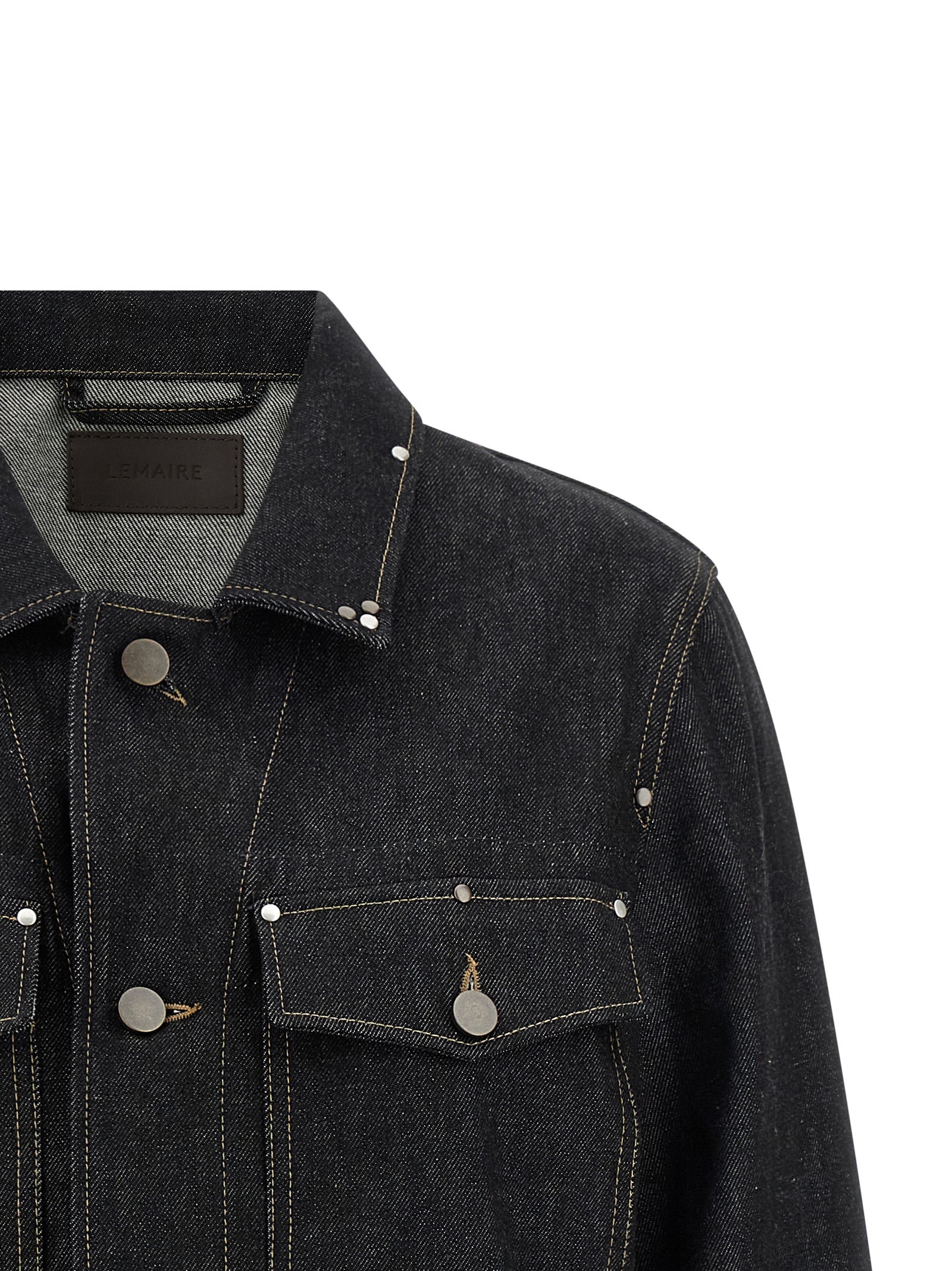 Lemaire Black Cotton Denim Jacket