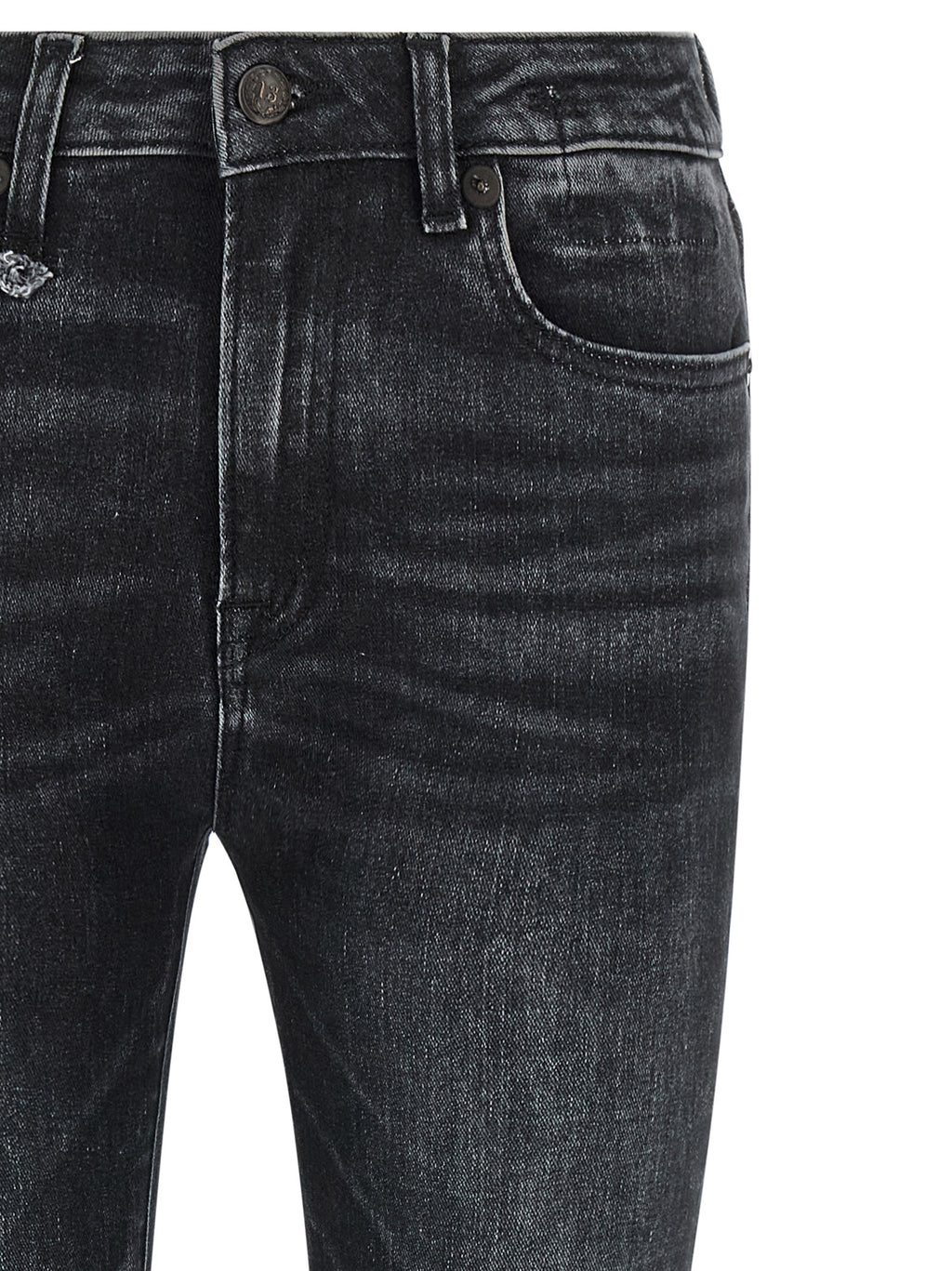 R13 Black Cotton Jeans Denim