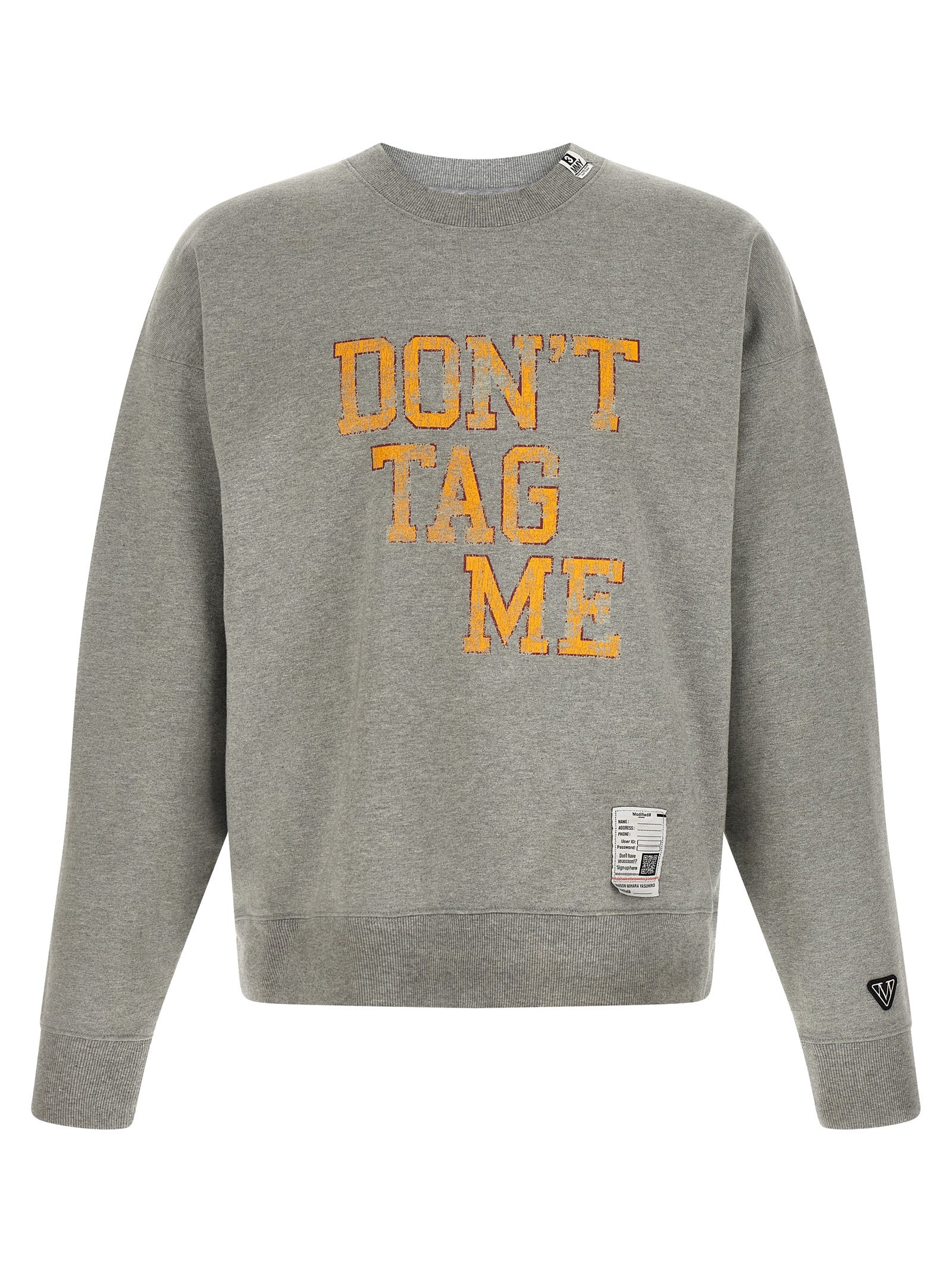 Maison Mihara Yasuhiro Gray Cotton Sweatshirt