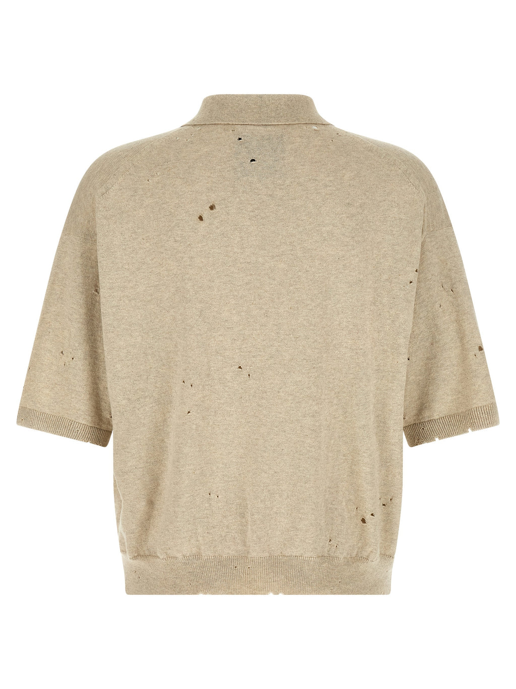Maison Mihara Yasuhiro Beige Cotton Polo Shirt