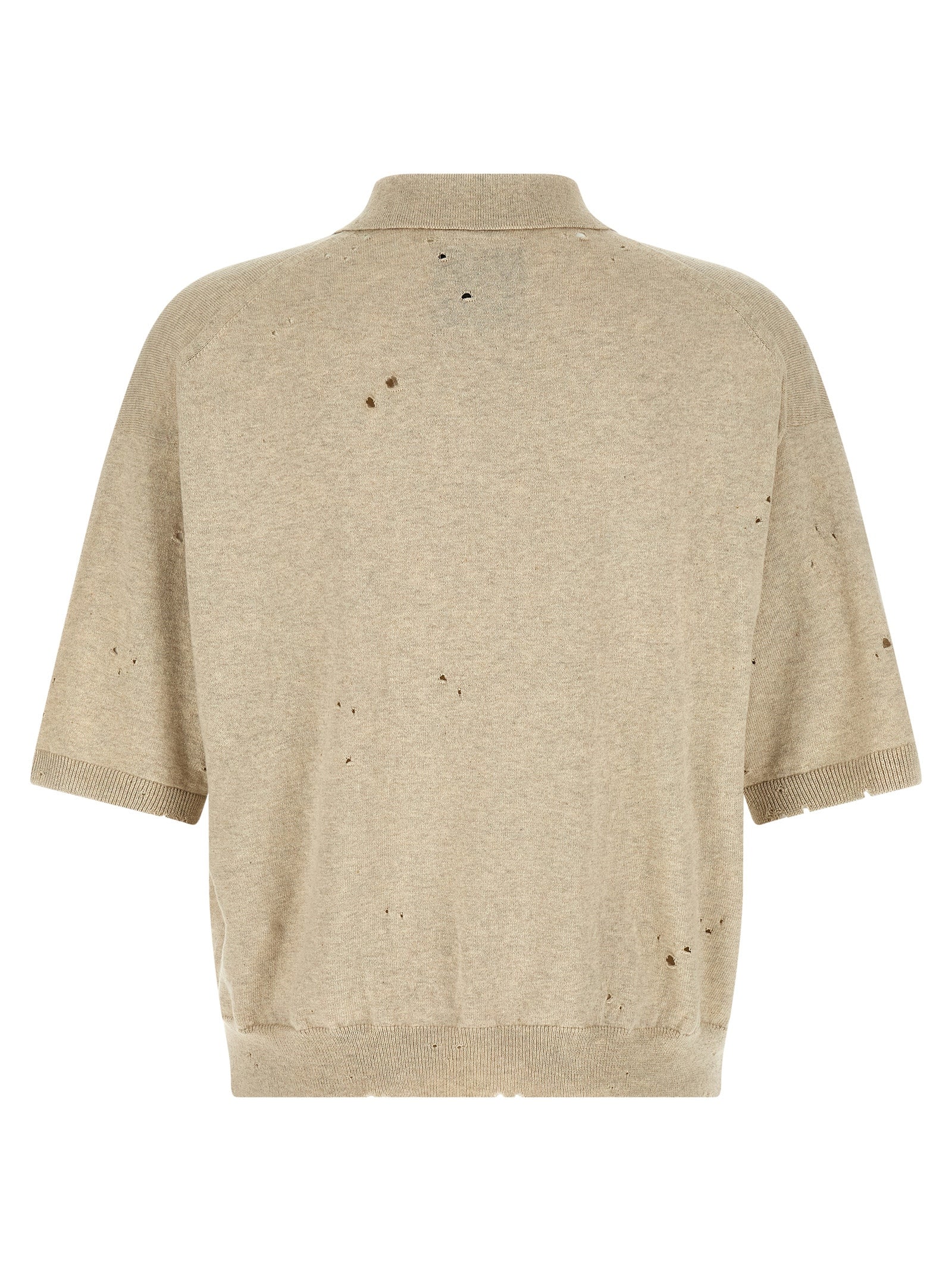 Maison Mihara Yasuhiro Beige Cotton Polo Shirt