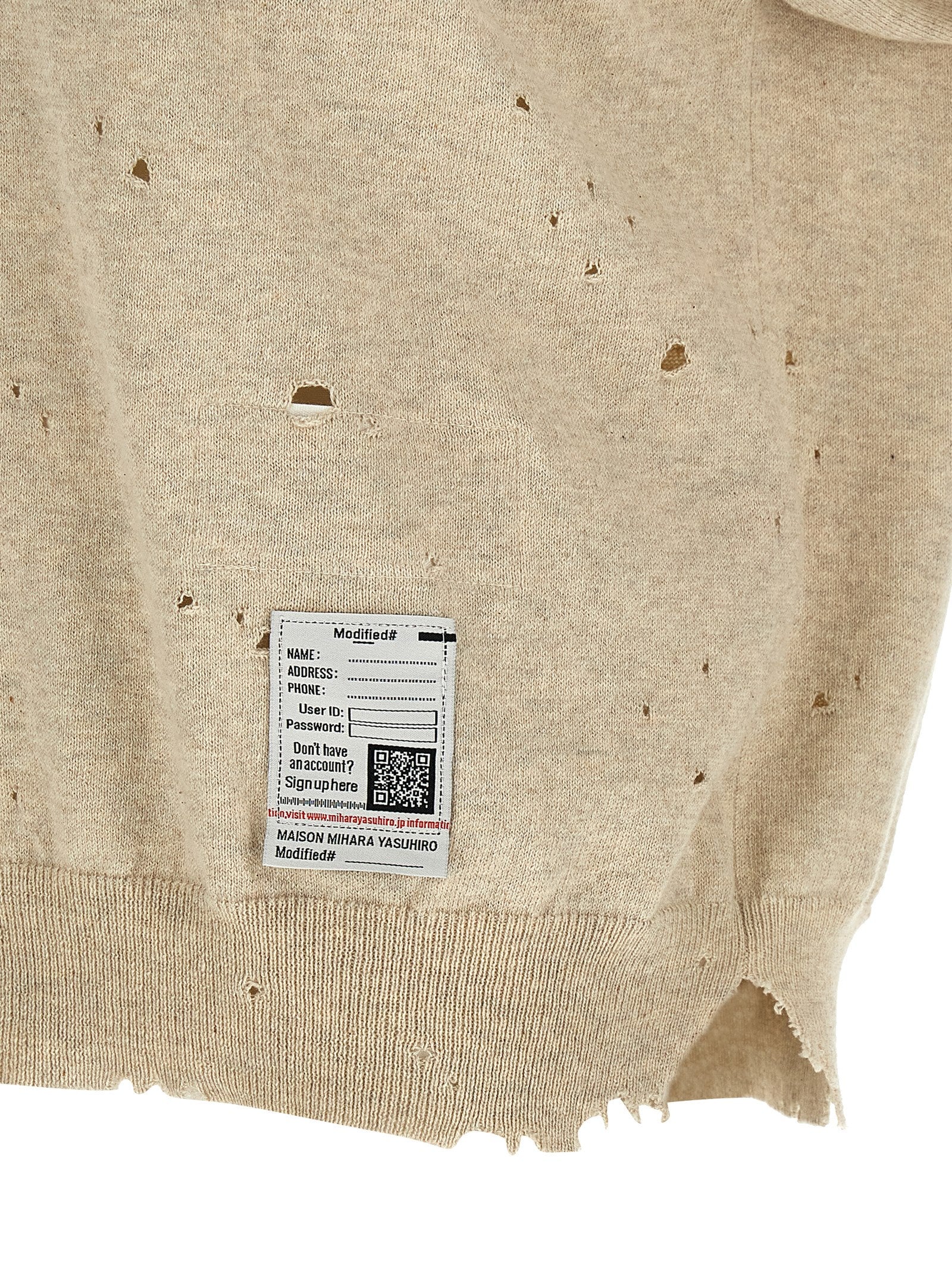 Maison Mihara Yasuhiro Beige Cotton Polo Shirt