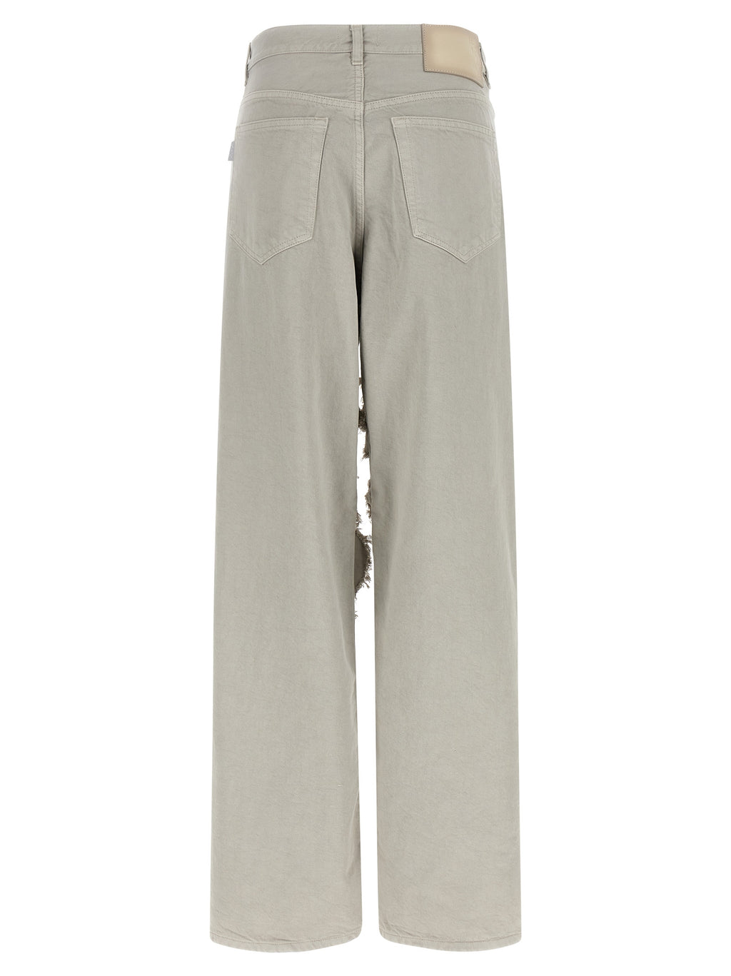 Haikure Gray Cotton Flared Jeans