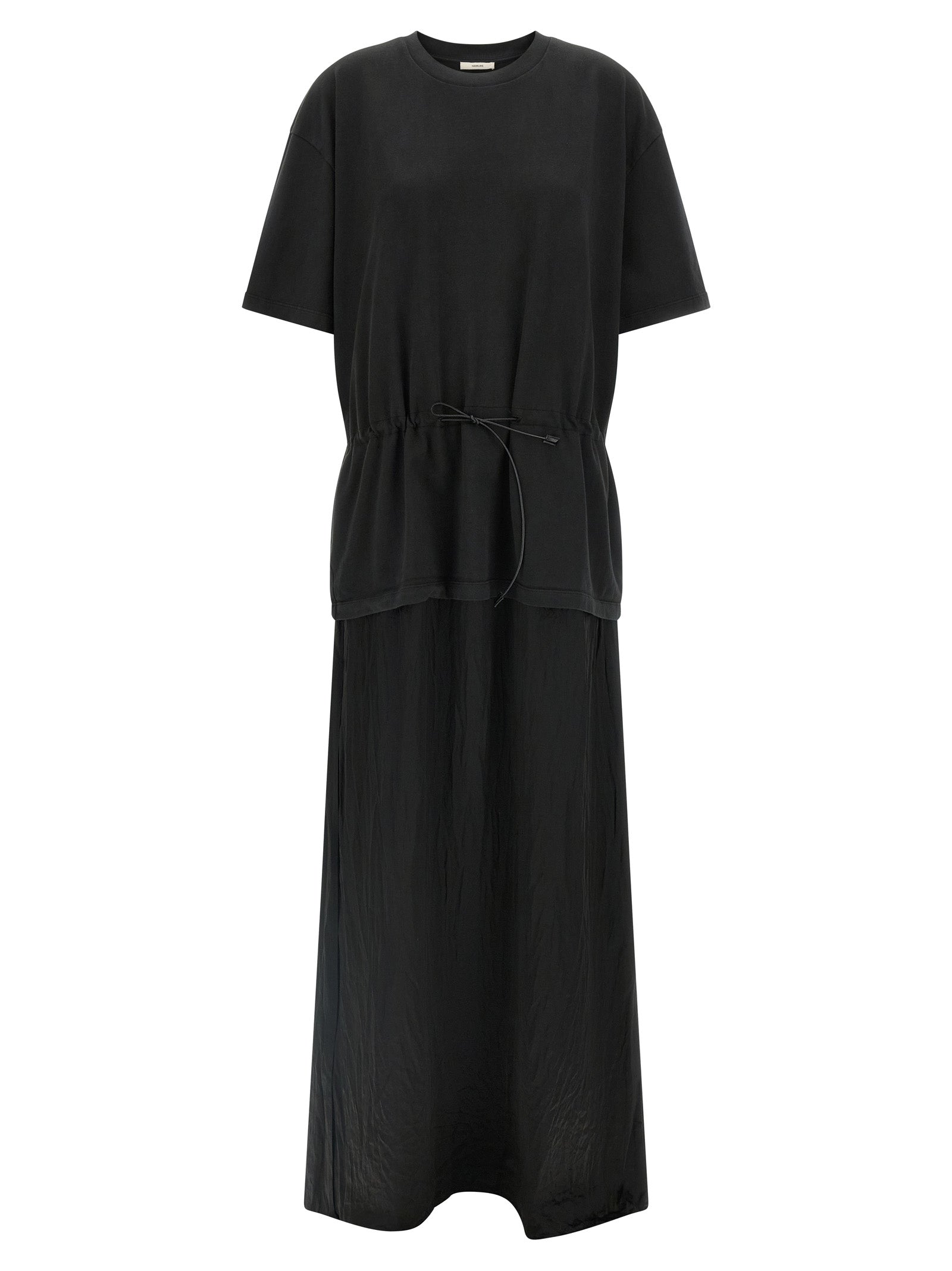 Haikure Black Cotton Long Dress