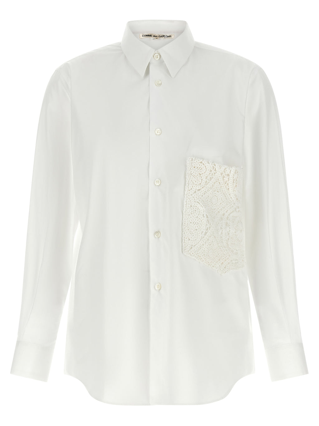 Comme Des Garçons White Cotton Blouse