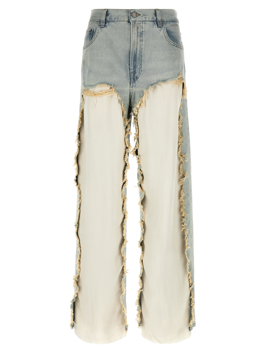 Haikure Blue Cotton Flared Jeans