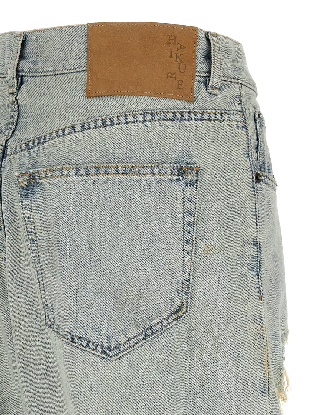 Haikure Blue Cotton Flared Jeans