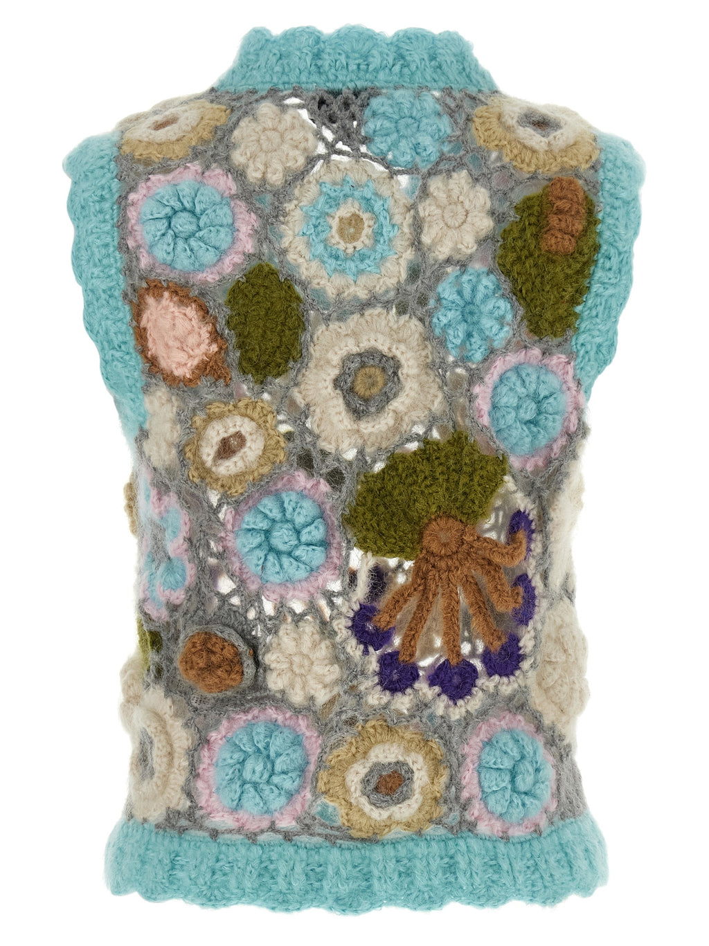 Ganni Multicolor Wool Sleeveless Jacket