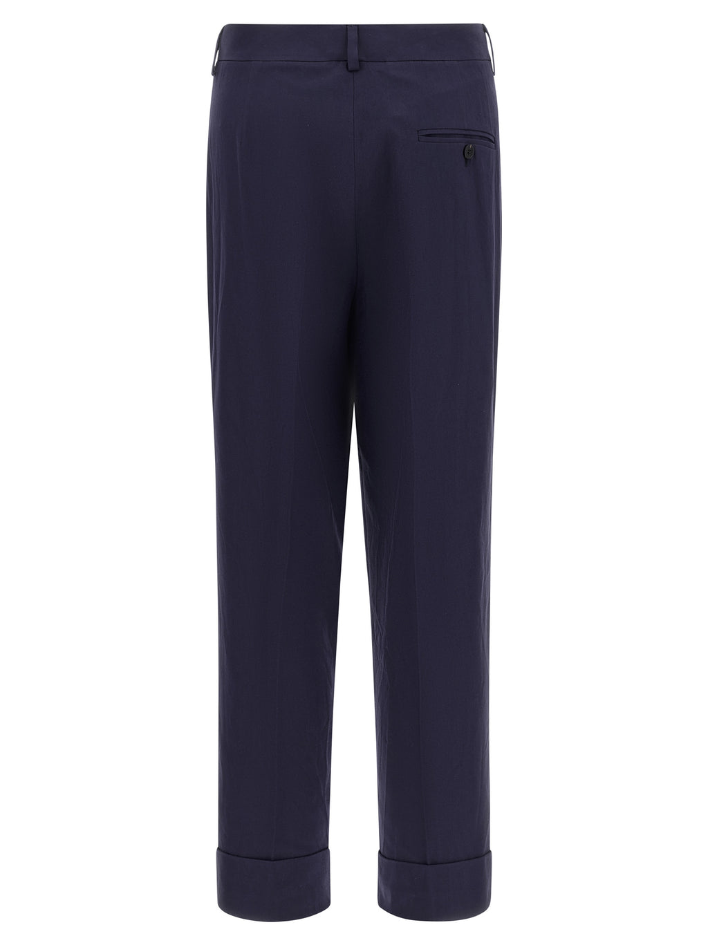 Alberto Biani Blue Cotton Pants
