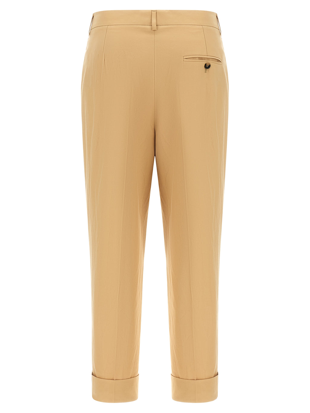 Alberto Biani Beige Cotton Casual Pants